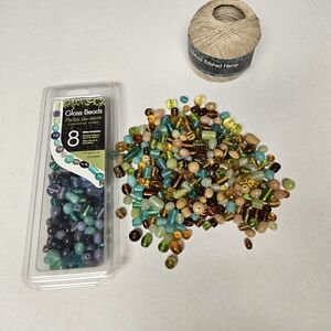 Glass Beads and Hemp Cord‎ Set